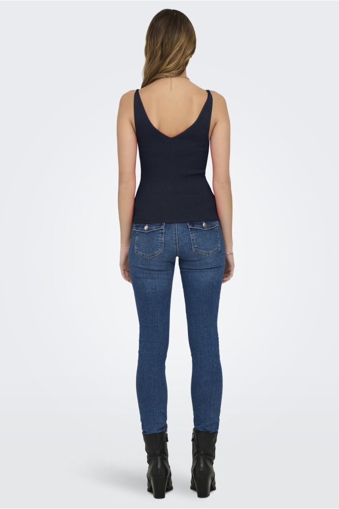 JDYNANNA S/L EMBROIDERY TOP KNT 15257194 SKY CAPTAIN